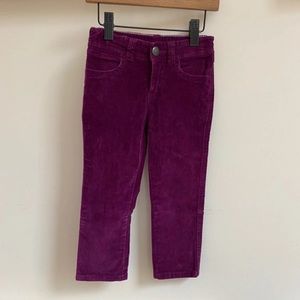(SOLD) Tea collection. Burgundy velvet pants for Girls 3